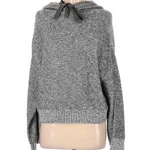 Textured bell sleeve hoodie